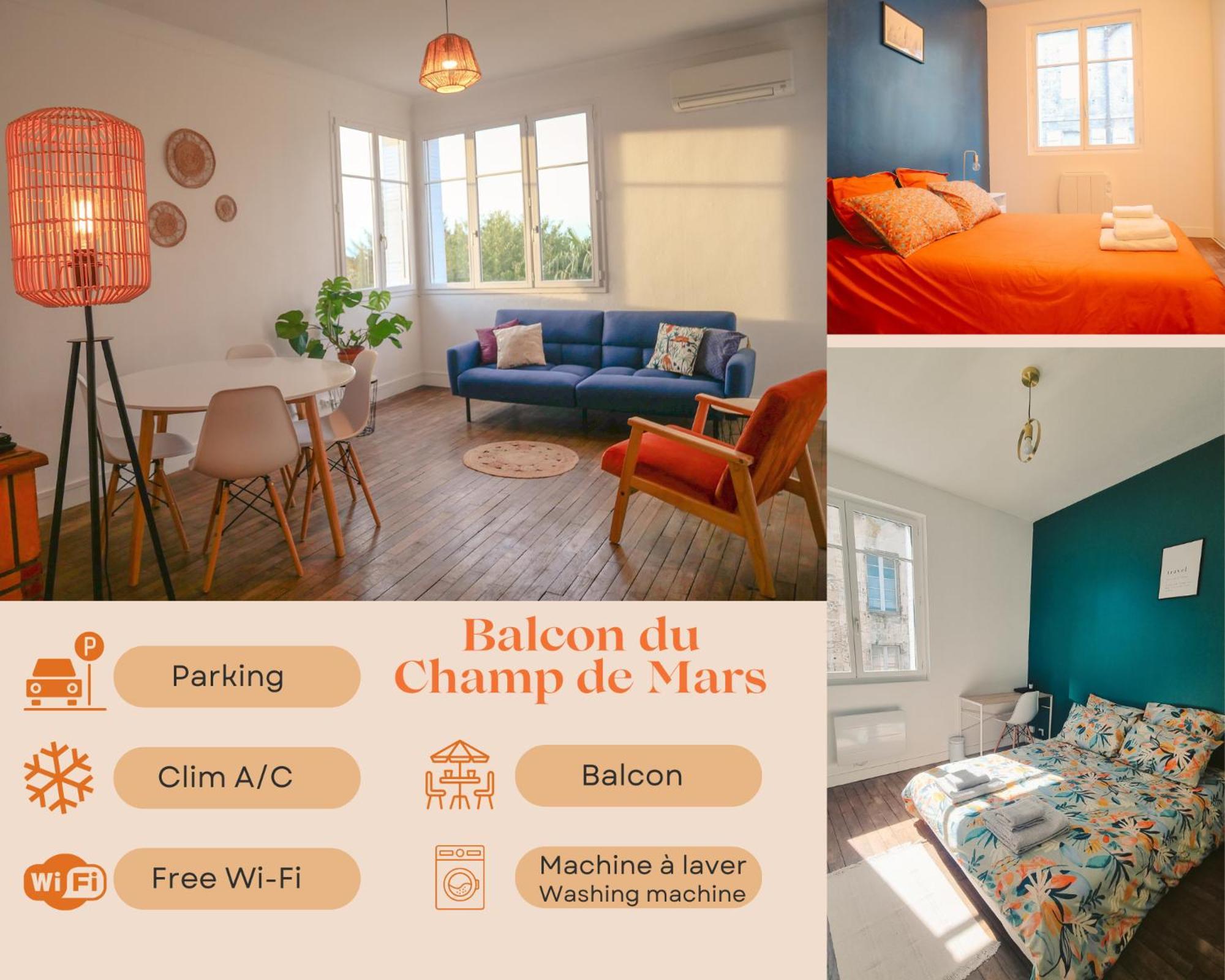 Balcon Du Champ De Mars - #Parking #Air Conditioner #Clim Angoulême Exterior foto